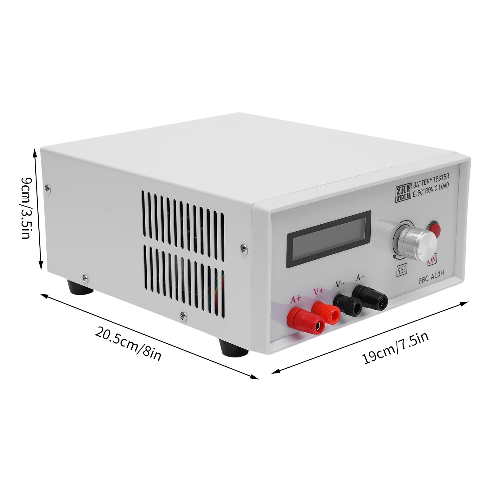EBC-A10H Battery Capacity Tester - LiPo/Li-ion/Pb Battery Charge & Discharge Analyzer with LCD Display | Professional Automotive & Industrial Battery Testing Equipment for RC Cars, Drones, Solar Power Systems