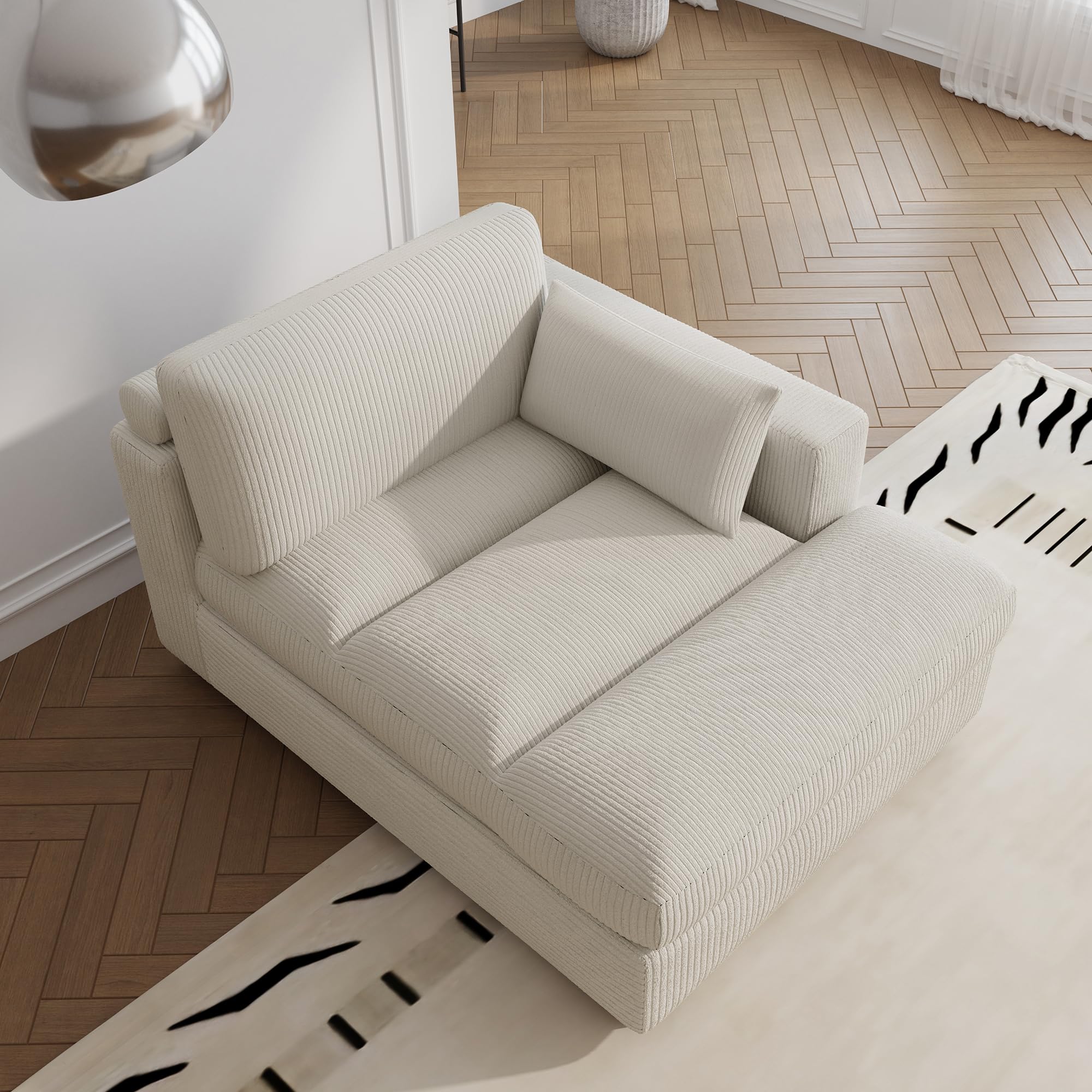 UIXE Oversized Double Chaise Lounge Chairs - 84