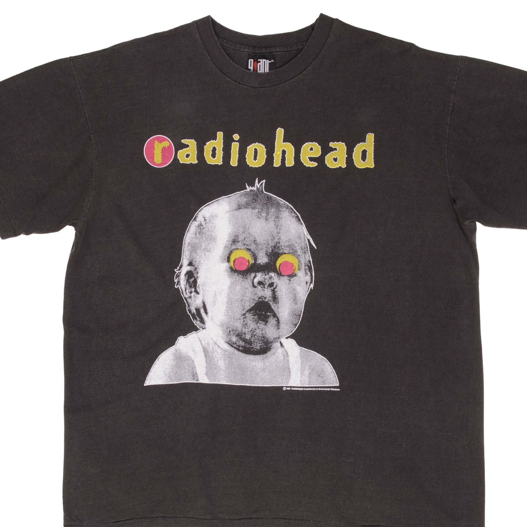 Vintage 1993 Radiohead Pablo Honey Tour Bootleg Tee Shirt - XL Size, Single Stitch - Perfect for Concerts, Music Festivals & Retro Fashion