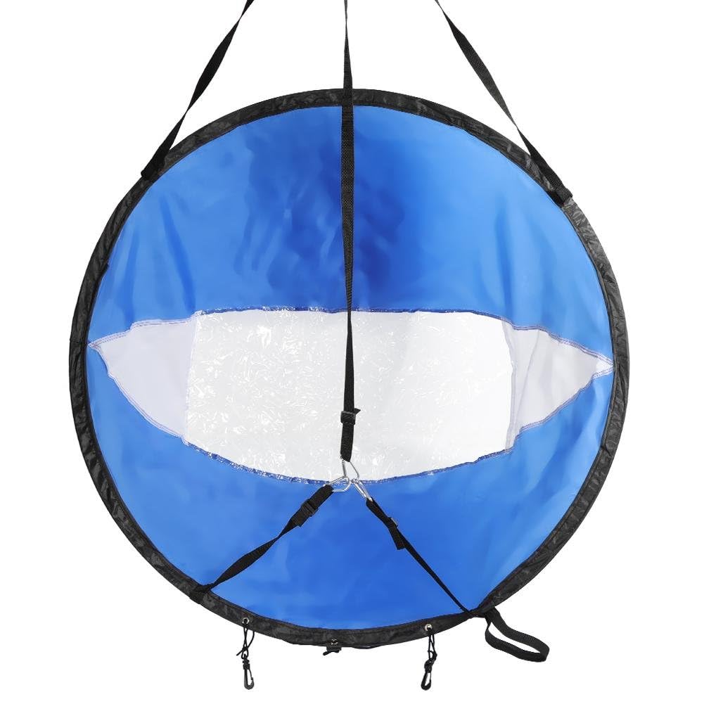 42 Inch Foldable Kayak Sail - Pop Up Wind Sail Kit for Kayaks, Canoes & Inflatable Boats | Lightweight PVC Downwind Sail | Perfect for Kayaking, Canoeing & Stand Up Paddle Boarding Adventures