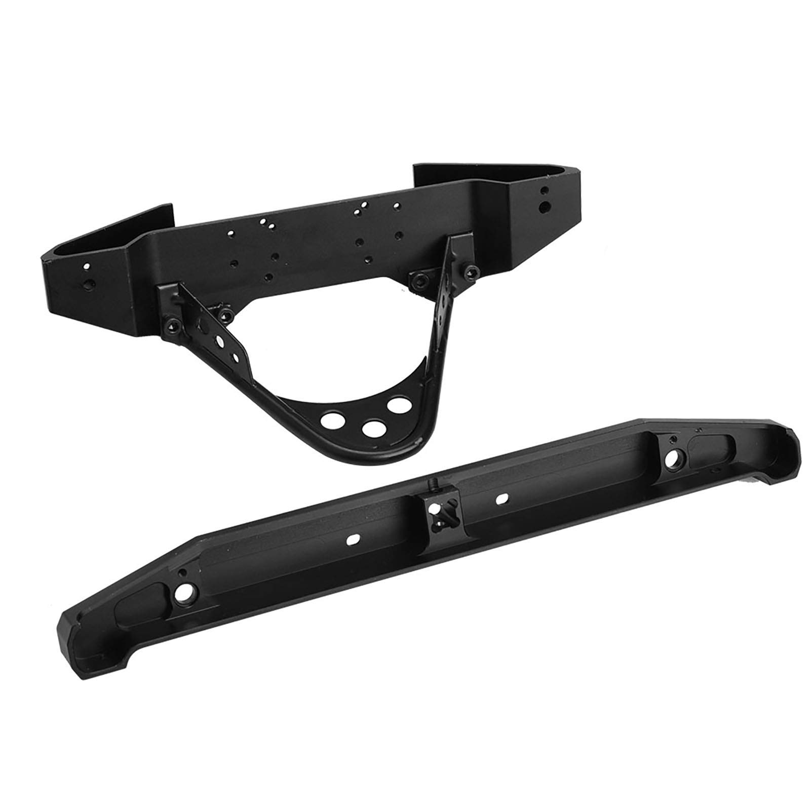 Shanrya Durable RC Front & Rear Bumper with LED Lights for Axial RC Crawler - Off-Road Protection & Night Crawling Accessories