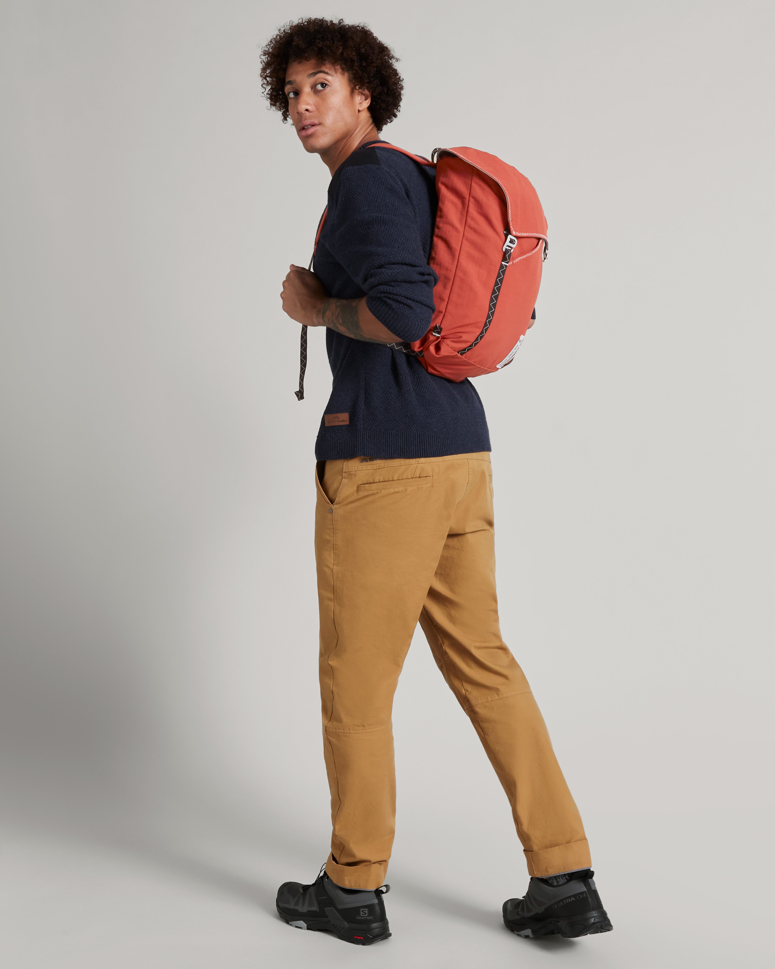 18L Rucksack Backpack - Red Earth/Gum Tree Color - Perfect for Hiking, Camping & Outdoor Adventures