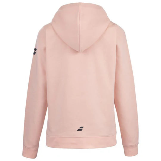 Babolat Junior Hooded Sweatshirt 5062 - Tropical Peach Color | Kids' Athletic Hoodie for Tennis & Casual Wear