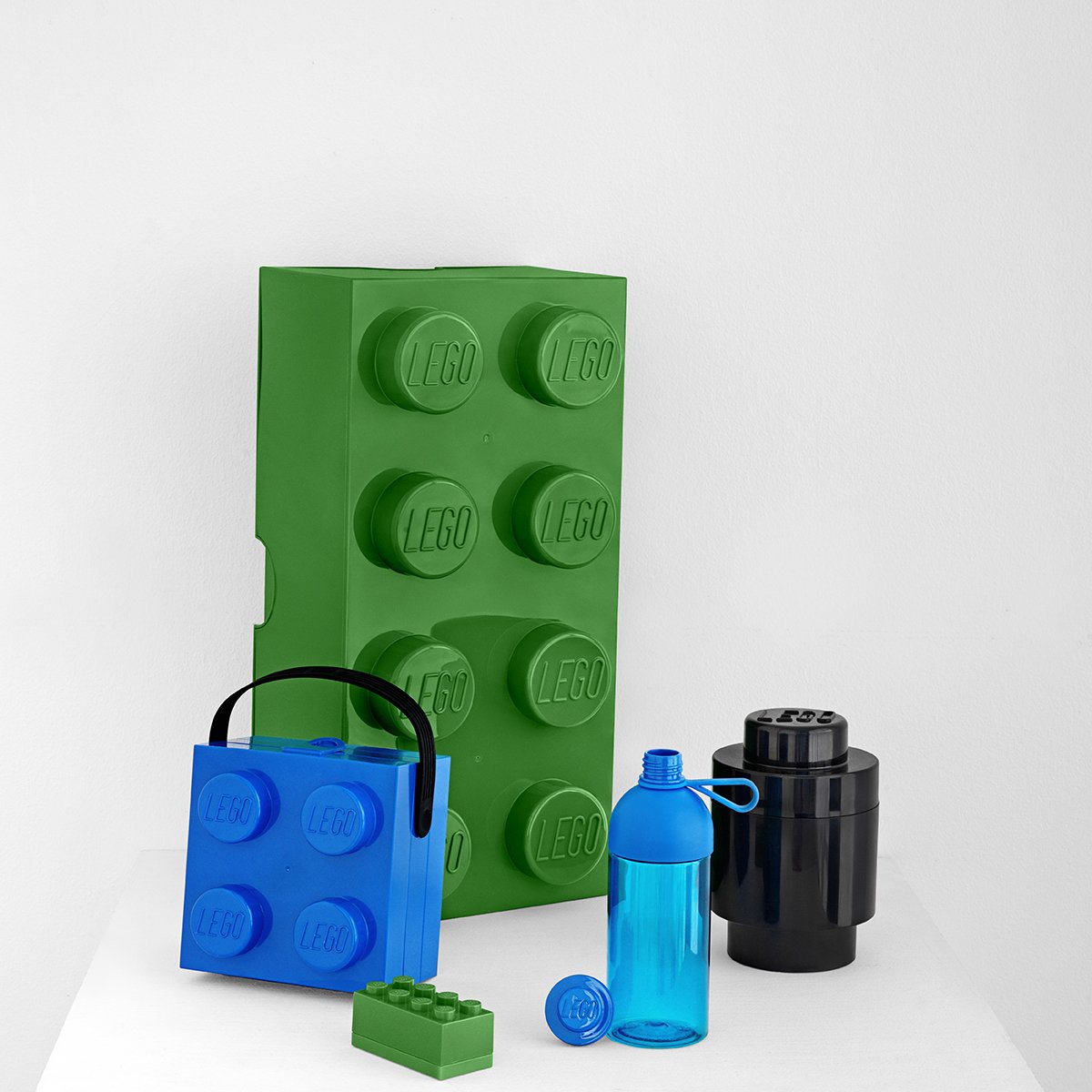 LEGO Mini Storage Box - 1.8 x 3.6 x 1.7 Inches Small Organizer - Bright Yellow Brick 8 Design by Room Copenhagen - Perfect for LEGO Parts Organization & Kids' Room Decor