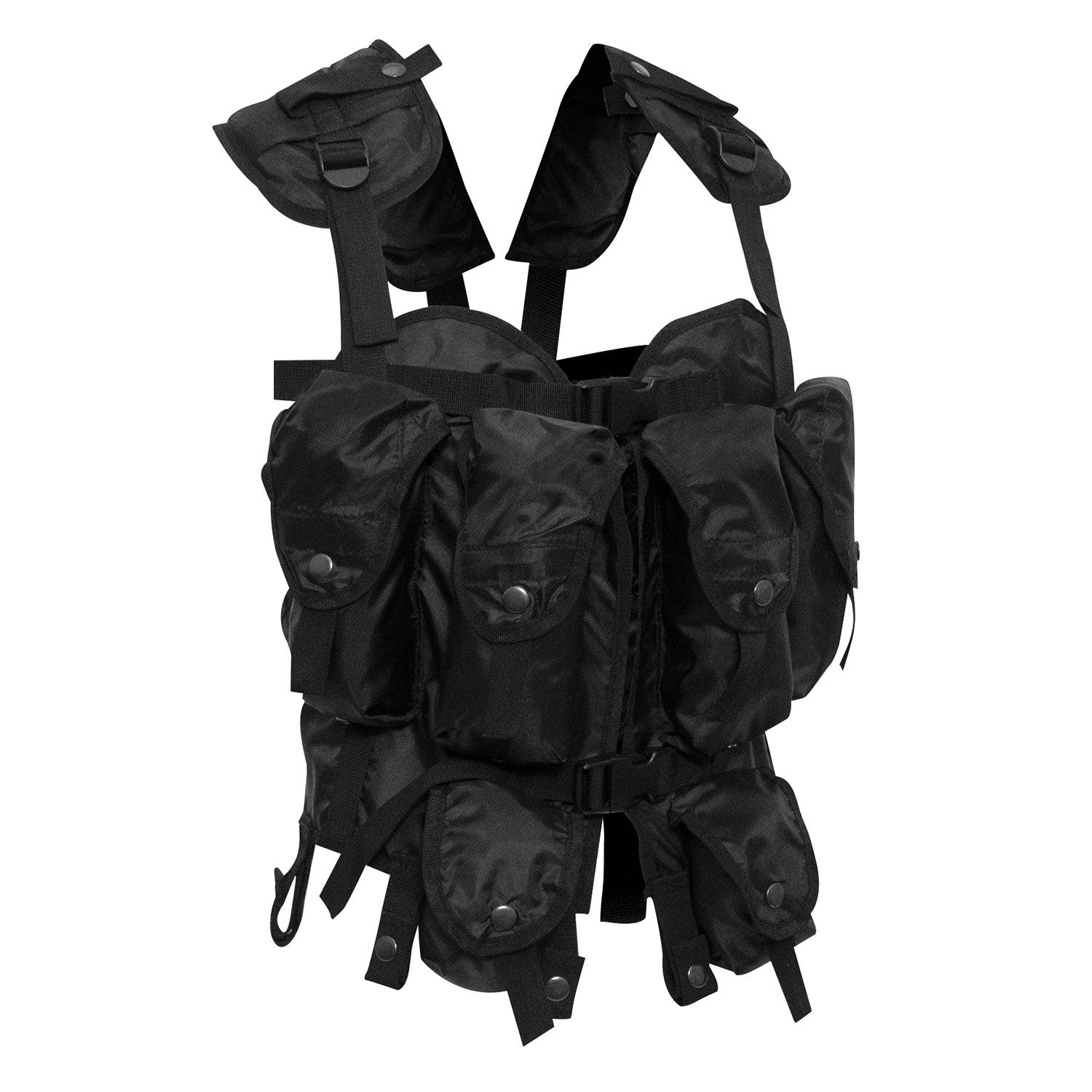Rothco Tactical Assault Vest - Military Molle Vest for Airsoft, Paintball & Outdoor Adventures | Adjustable Combat Gear for Men | Perfect for Tactical Training, Hunting & Survival Scenarios