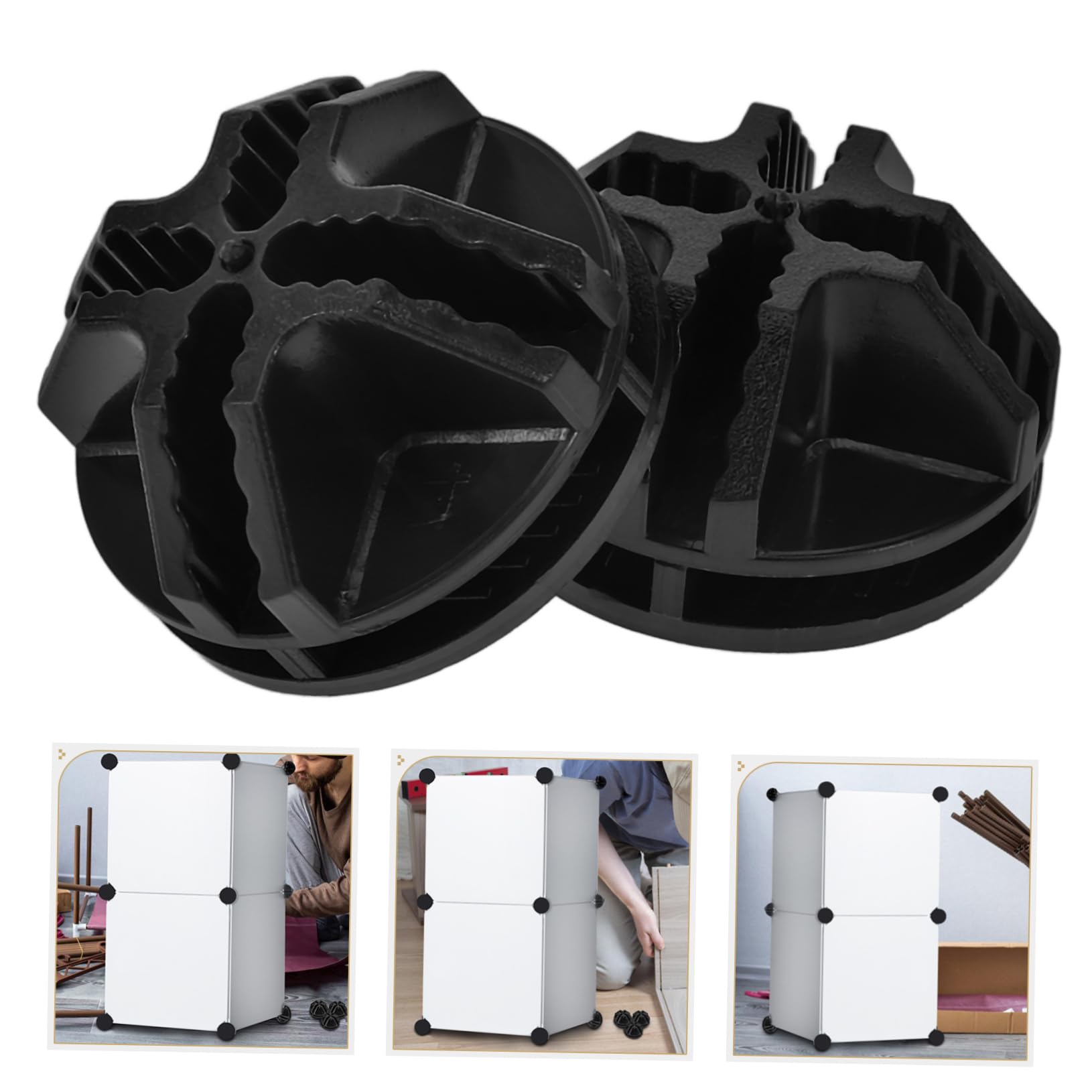 40pcs Plastic Buckle Wire Cube Buttons - Cabinet Connector Clips & Fasteners for Storage Shelving, DIY Wire Cube Connecting Tools - Perfect for Closet Organizers, Garage Storage, and Home Office Shelving Systems