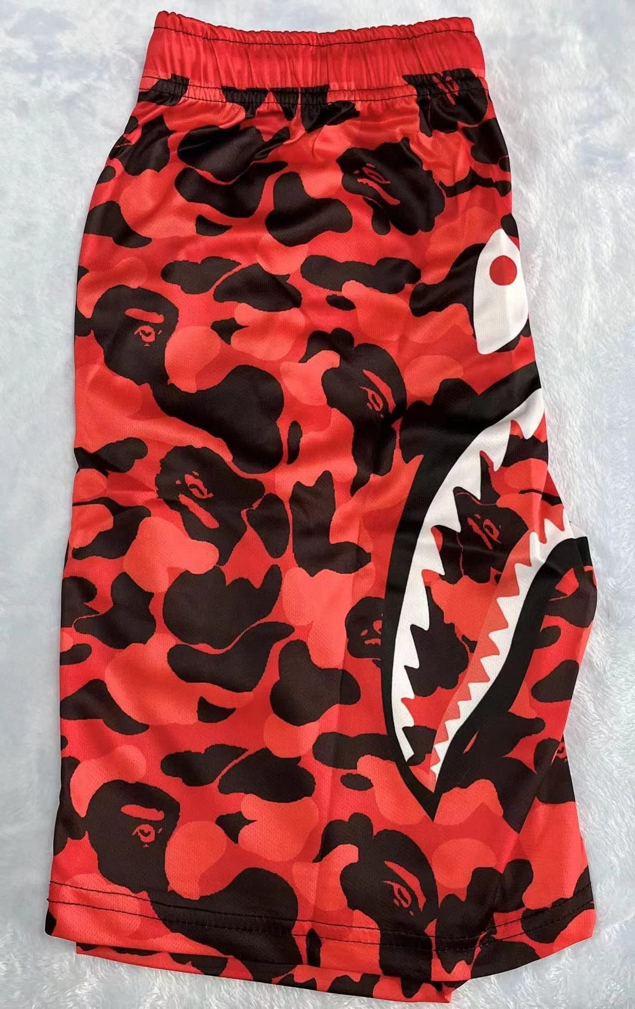 Shark Camo Unisex Quick-Dry Sports Shorts - Lightweight Casual Beach Swim Shorts for Men & Women | Perfect for Swimming, Surfing, Gym & Outdoor Activities