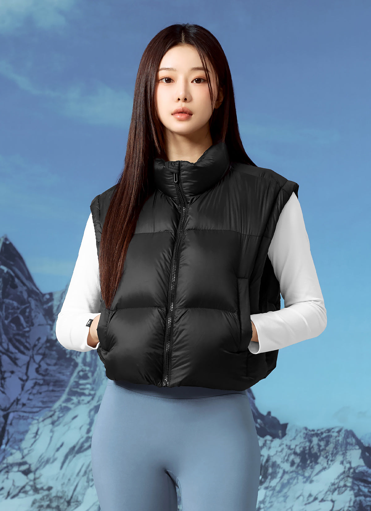 Detachable Goose Down Short Jumper - Lightweight Warm Winter Jacket for Women & Men - Perfect for Outdoor Activities, Travel & Casual Wear