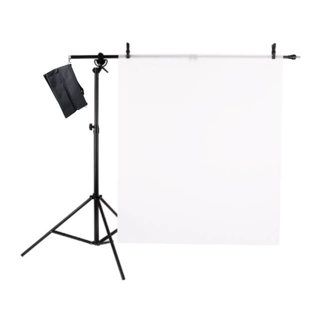 1.2m x 18m (47.2x 59ft) Professional Photography Diffusion Paper Roll with Boom Stand & A Clamps - Perfect for Studio Lighting, Portrait Photography, and Video Production Backdrops