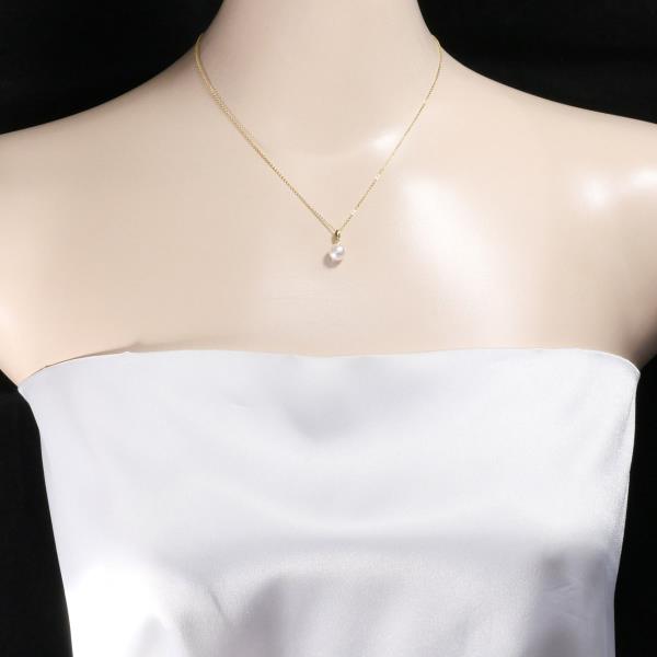 18K Yellow Gold Pearl Necklace for Women - Elegant Bridal Jewelry, Wedding Gift, Anniversary Present - Perfect for Formal Events & Special Occasions