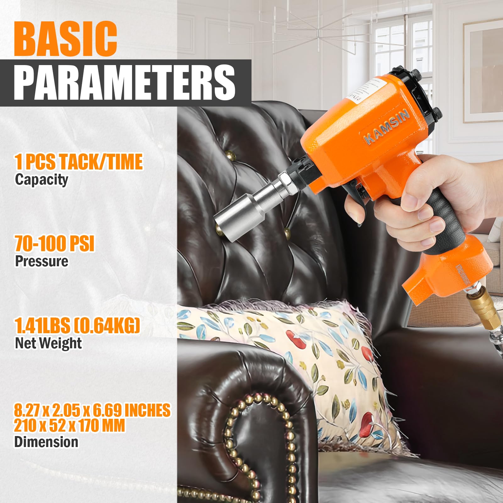 2030 Pneumatic Decorative Nail Gun - 3/8