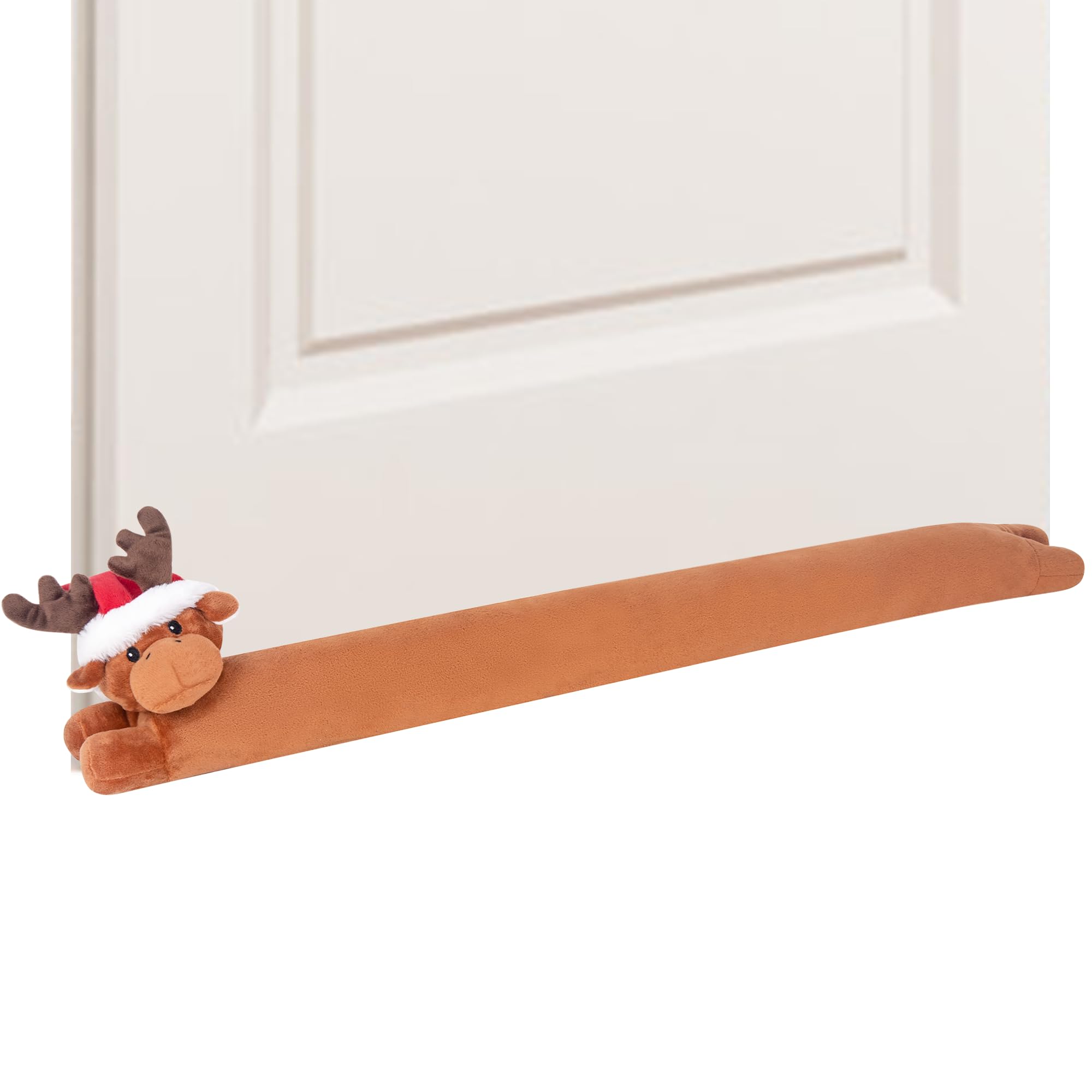 OLi Under Door Draft Stopper - 36 Inch Decorative Wind & Noise Blocker for Doors & Windows | Gap Sealer for Energy Efficiency | Christmas Reindeer Design | Perfect for Home, Office & Winter Insulation