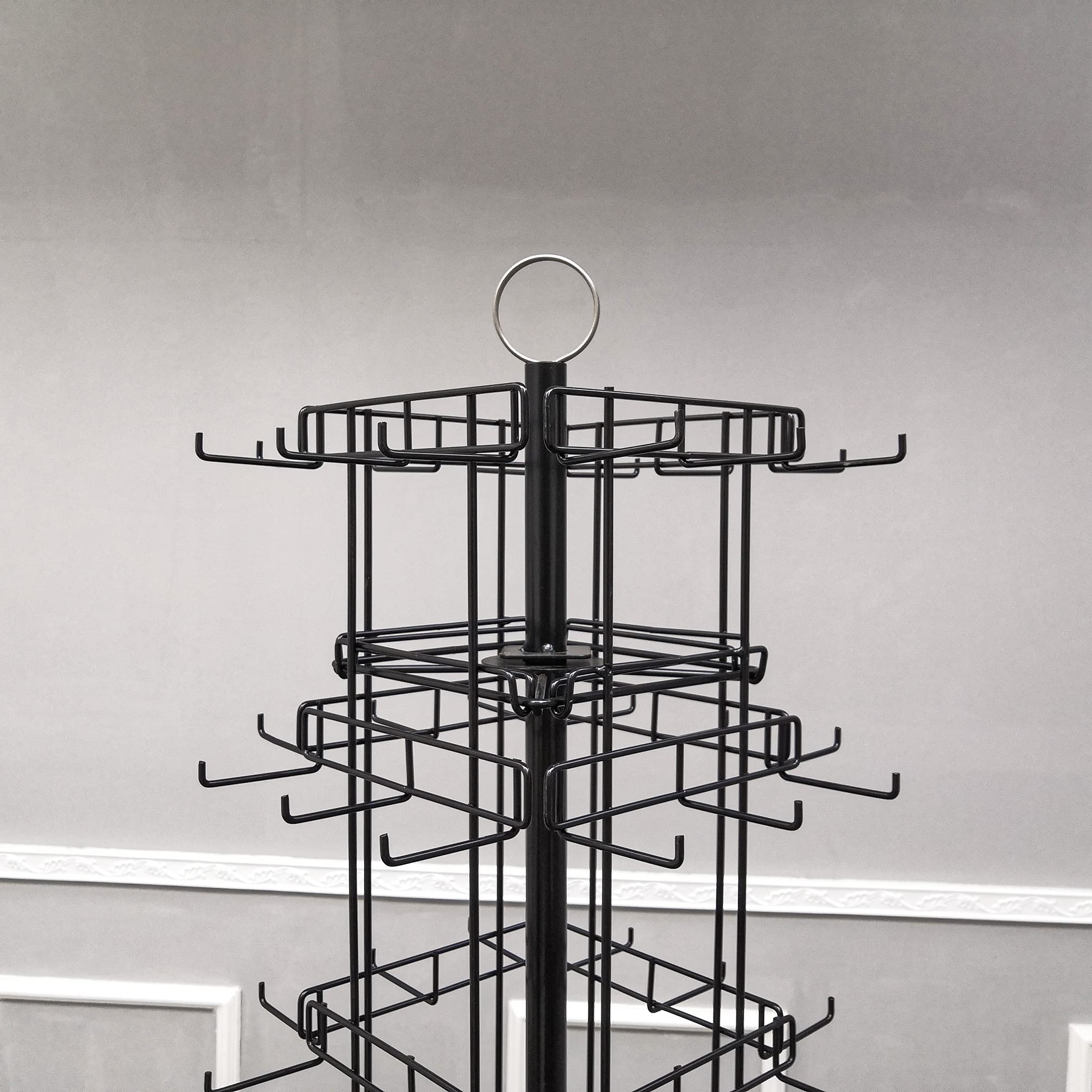 FixtureDisplays® Keychain Souvenir Rack - Wire Display Stand for Retail Stores, Mobile Countertop Organizer (15394-NEW-NPF) - Perfect for Gift Shops, Convenience Stores and Trade Show Displays