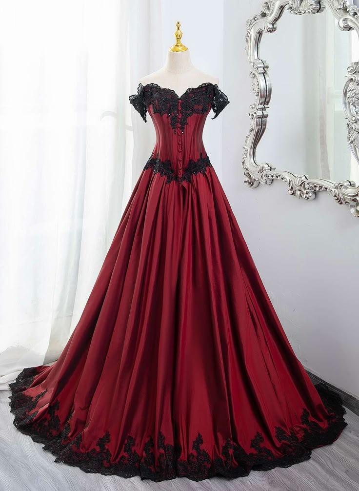 Elegant A-Line Off Shoulder Black Lace Evening Gown - Long Prom Dress for Women (J4664) | Perfect for Formal Events, Weddings & Special Occasions