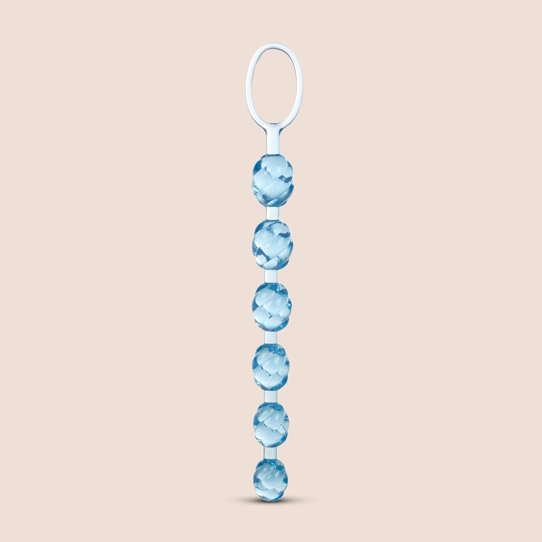 Swirl Pleasure Beads with Retrieval Ring - Adult Intimate Massager for Couples & Solo Play - Enhance Sensual Experience in Bedroom & Shower