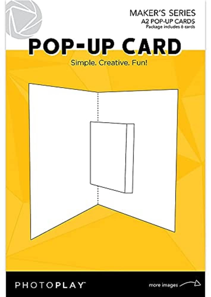 POP Photo Play Paper Maker Series - 6 Pack A2 Size Greeting Cards for Scrapbooking, DIY Crafts, and Handmade Invitations | Perfect for Birthdays, Weddings, and Special Occasions