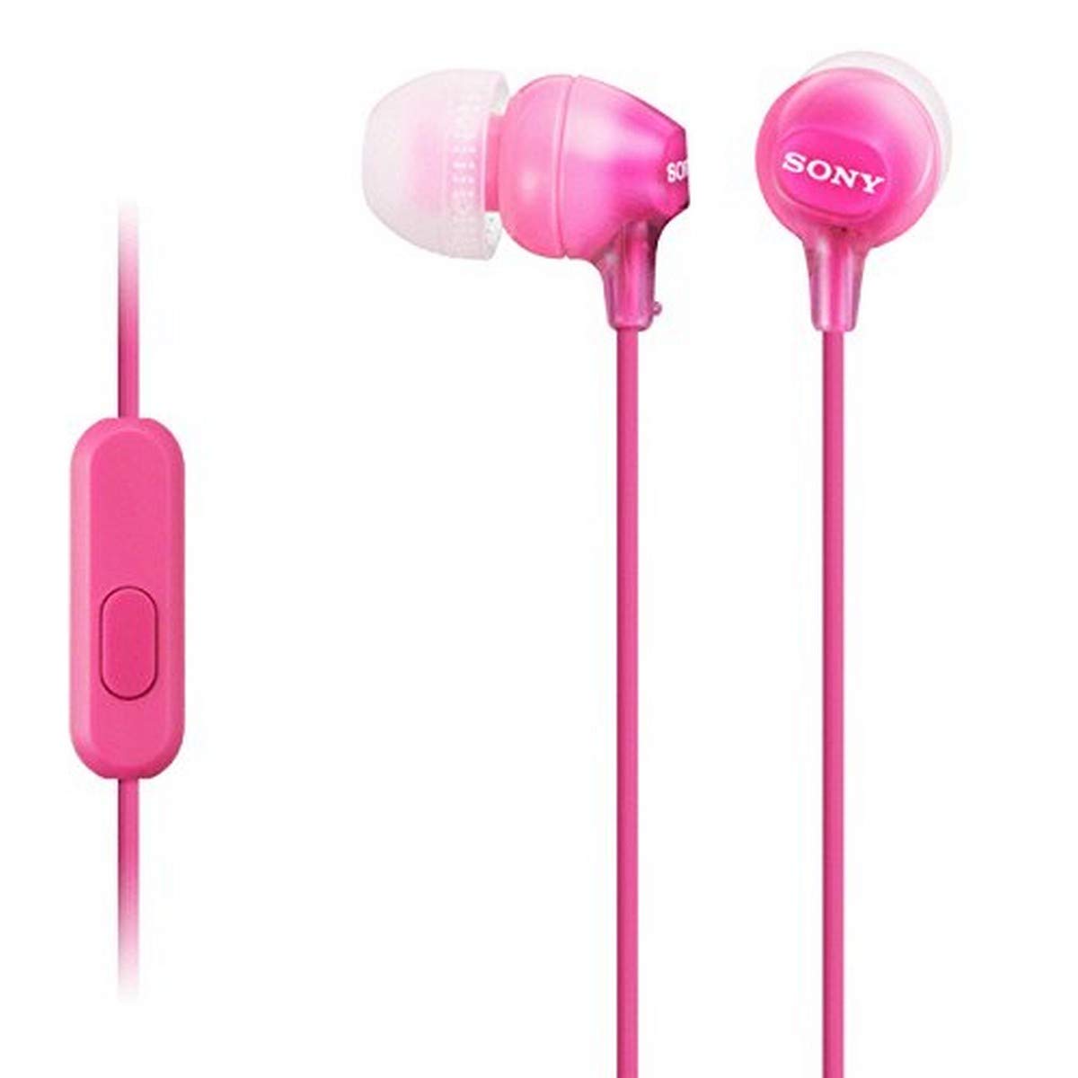 Sony MDR EX15AP In-Ear Headphones with Built-in Microphone - Noise Isolating Earbuds for iPhone, Android, Music, Gaming & Calls