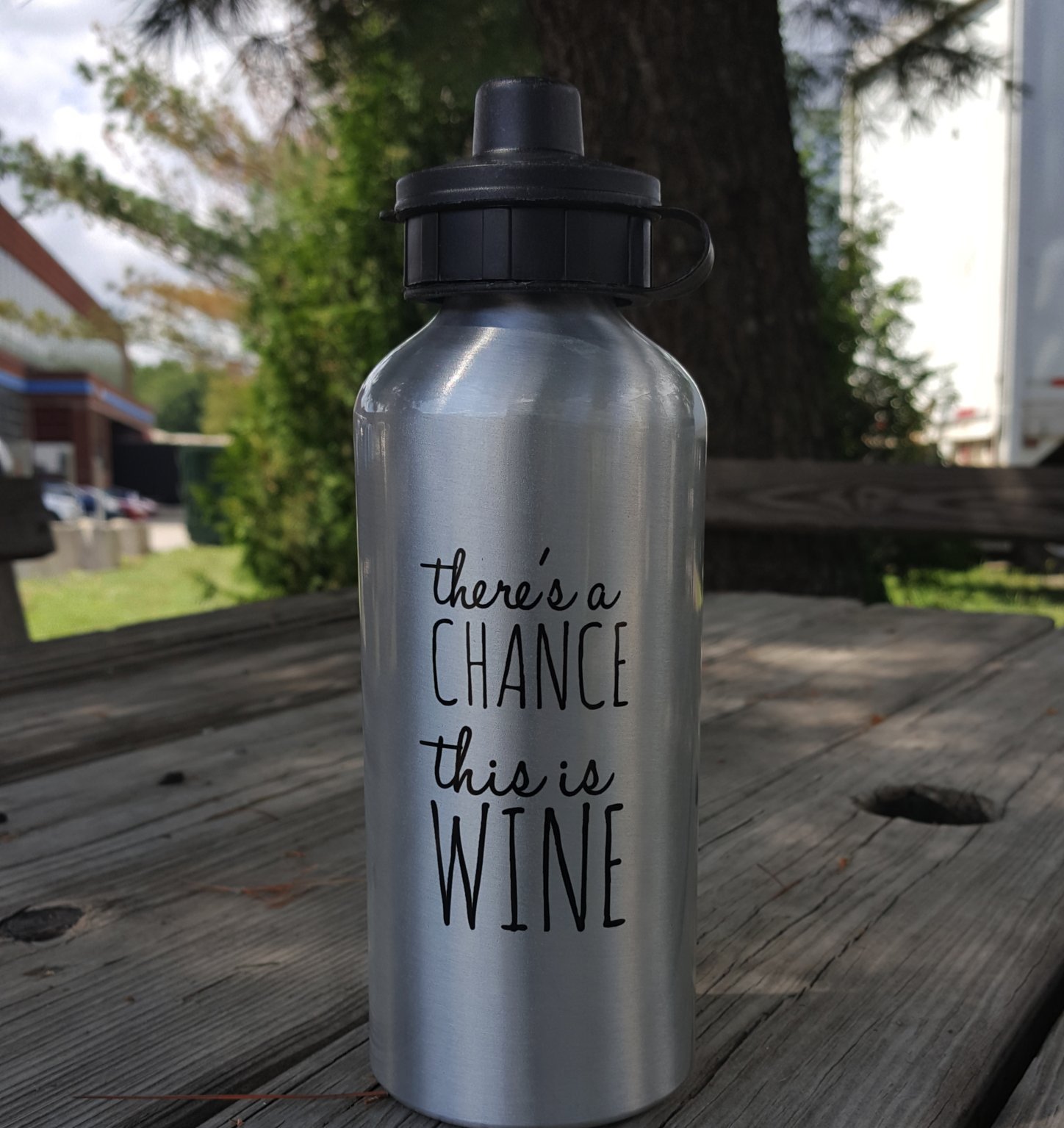 Funny Water Bottle - Looks Like Wine - Perfect for Office Pranks, Gym & Outdoor Activities