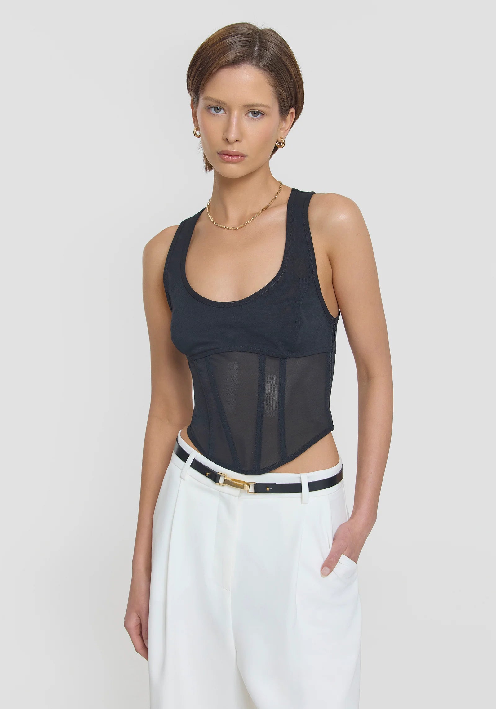 Enchantment Bustier Black Lace Corset Top for Women - Elegant Evening Wear & Special Occasion Outfit
