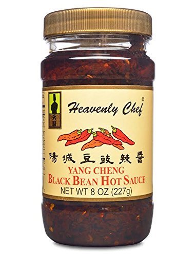 Heavenly Chef Authentic Black Bean Hot Sauce - 8 oz (227g) - Spicy & Flavorful Mexican Condiment for Tacos, Burritos & Grilled Meats