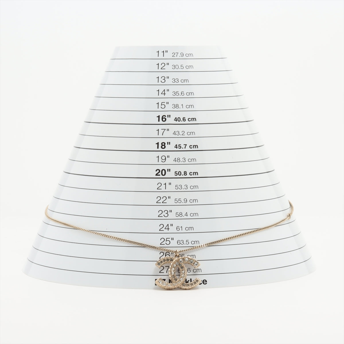 Chanel CC Rhinestone Reversible Necklace - Elegant Costume Jewelry for Women | Perfect for Parties, Weddings & Special Occasions