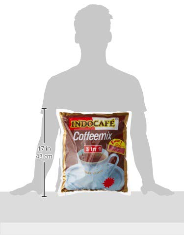 Indocafe 3-in-1 Instant Coffee Mix - 2000g (70.54oz) 100 Packets - Rich & Creamy Coffee Blend - Perfect for Office, Home & Travel Use