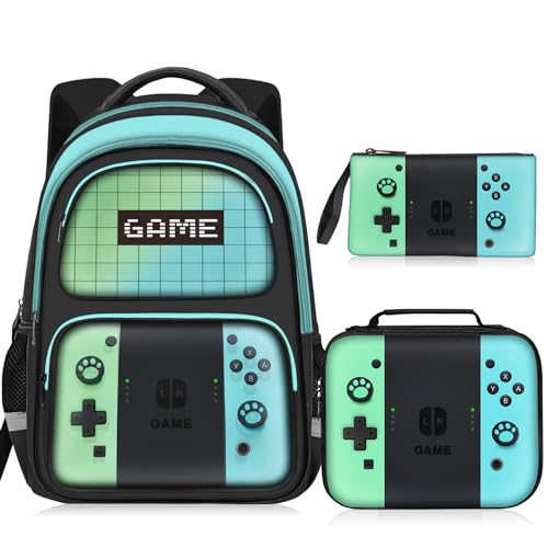 Backpack Set-sw-green & Blue