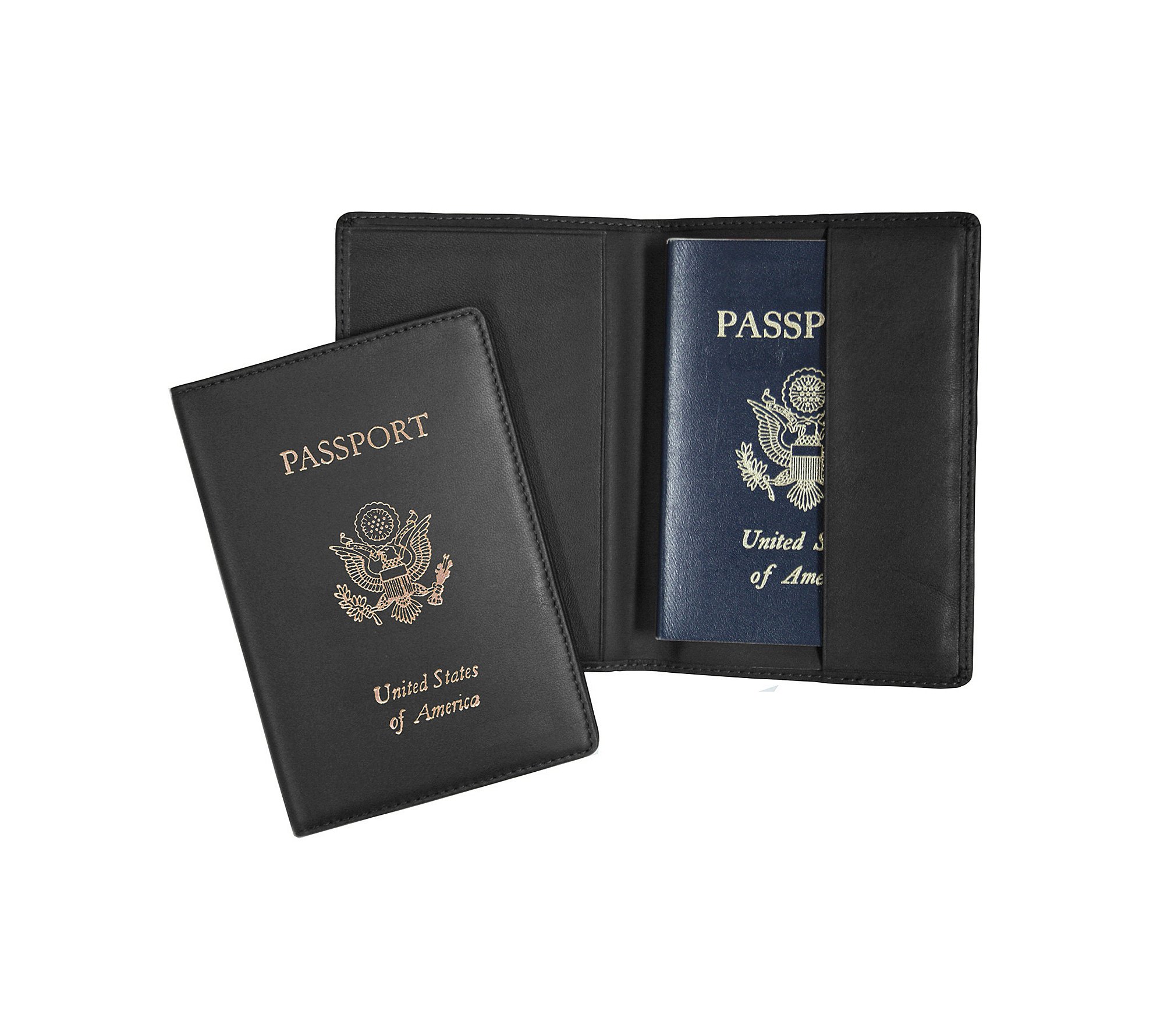 Premium Royce Leather Passport Holder - RFID Blocking Travel Wallet for Men & Women | Perfect for International Flights, Business Trips & Vacation Organization