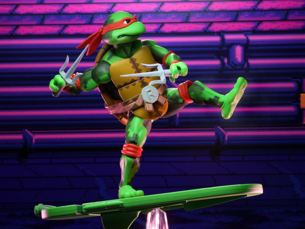 Teenage Mutant Ninja Turtles: Turtles in Time Action Figure - Raphael Collectible Toy for TMNT Fans | Perfect for Display, Play & Nostalgic Gift Giving