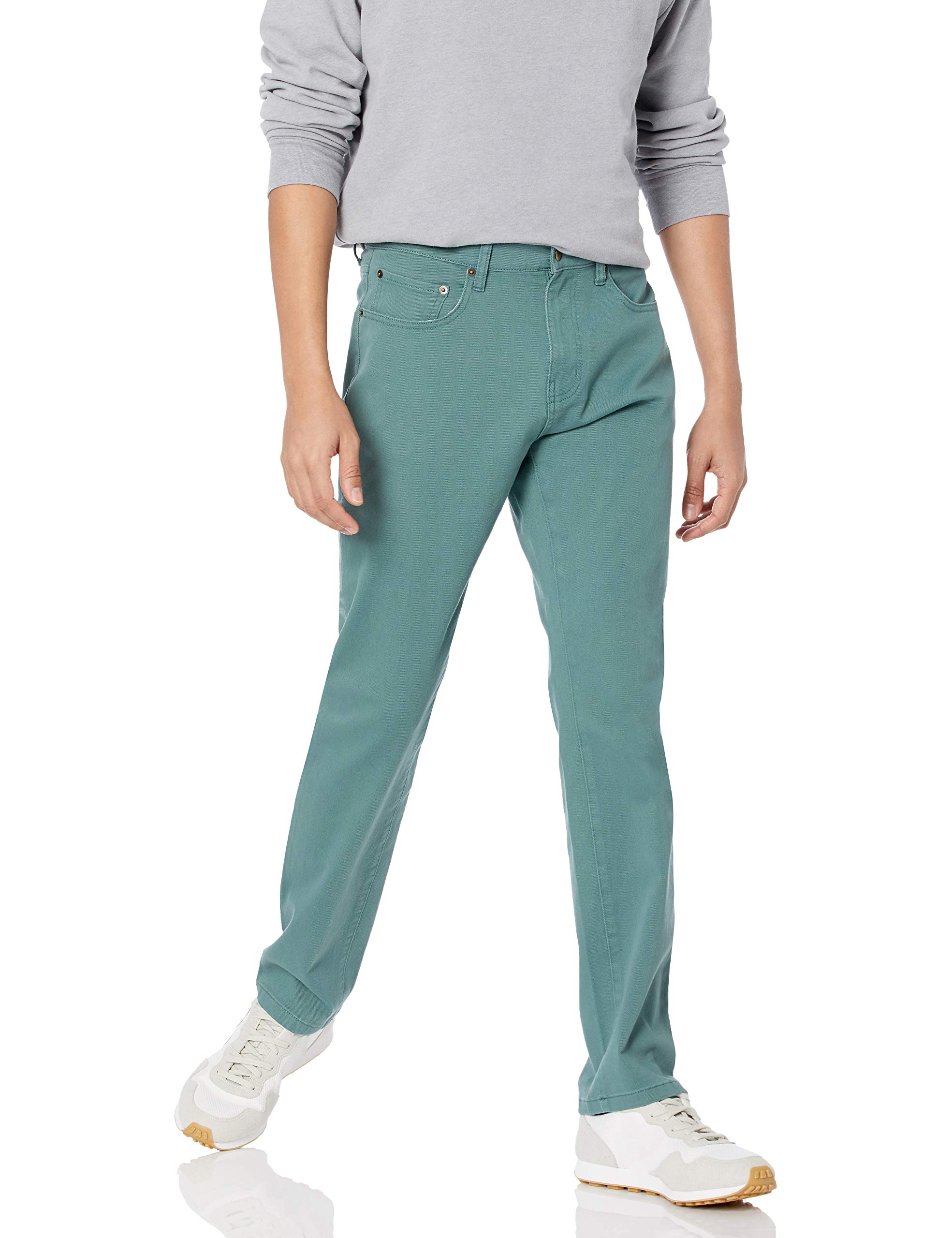 Amazon Essentials Men's Athletic-Fit Stretch Jean Pants | Comfortable Slim Fit Denim for Casual & Work | Perfect for Gym, Office & Everyday Wear