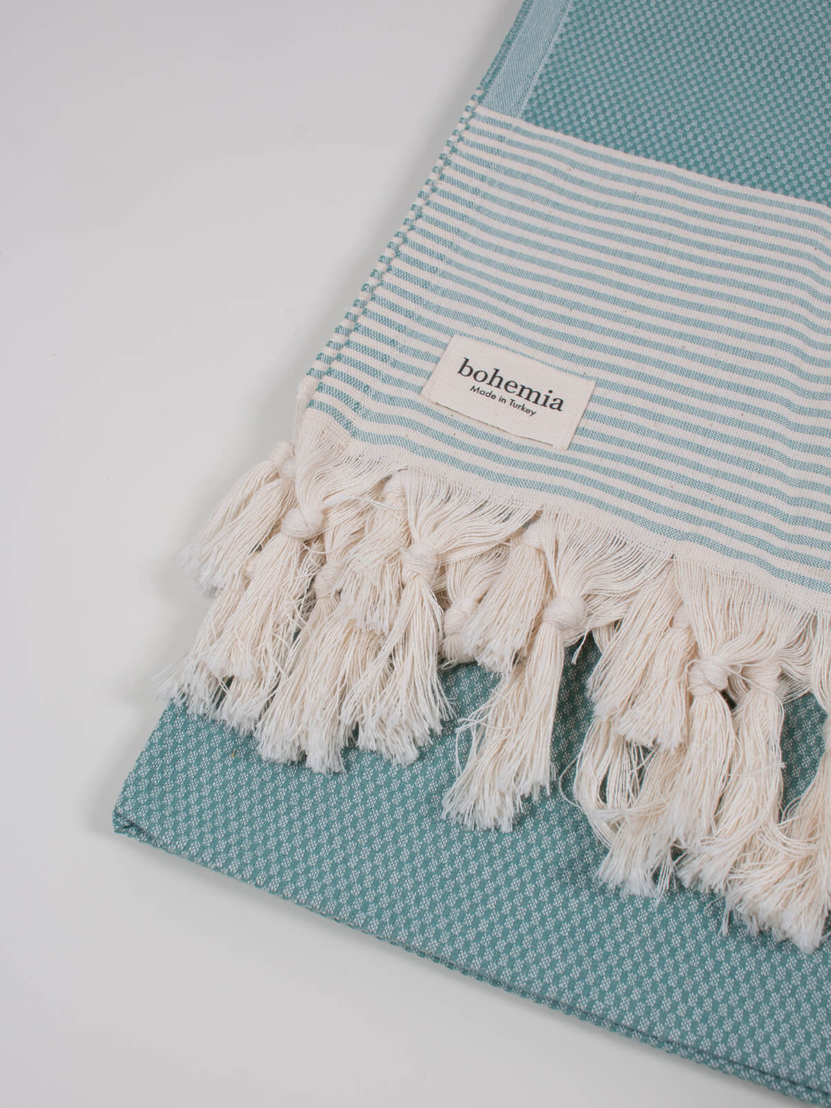 Premium Amalfi Hammam Towel - Soft & Absorbent Turkish Bath Towel in Grey Green - Perfect for Spa, Beach & Yoga