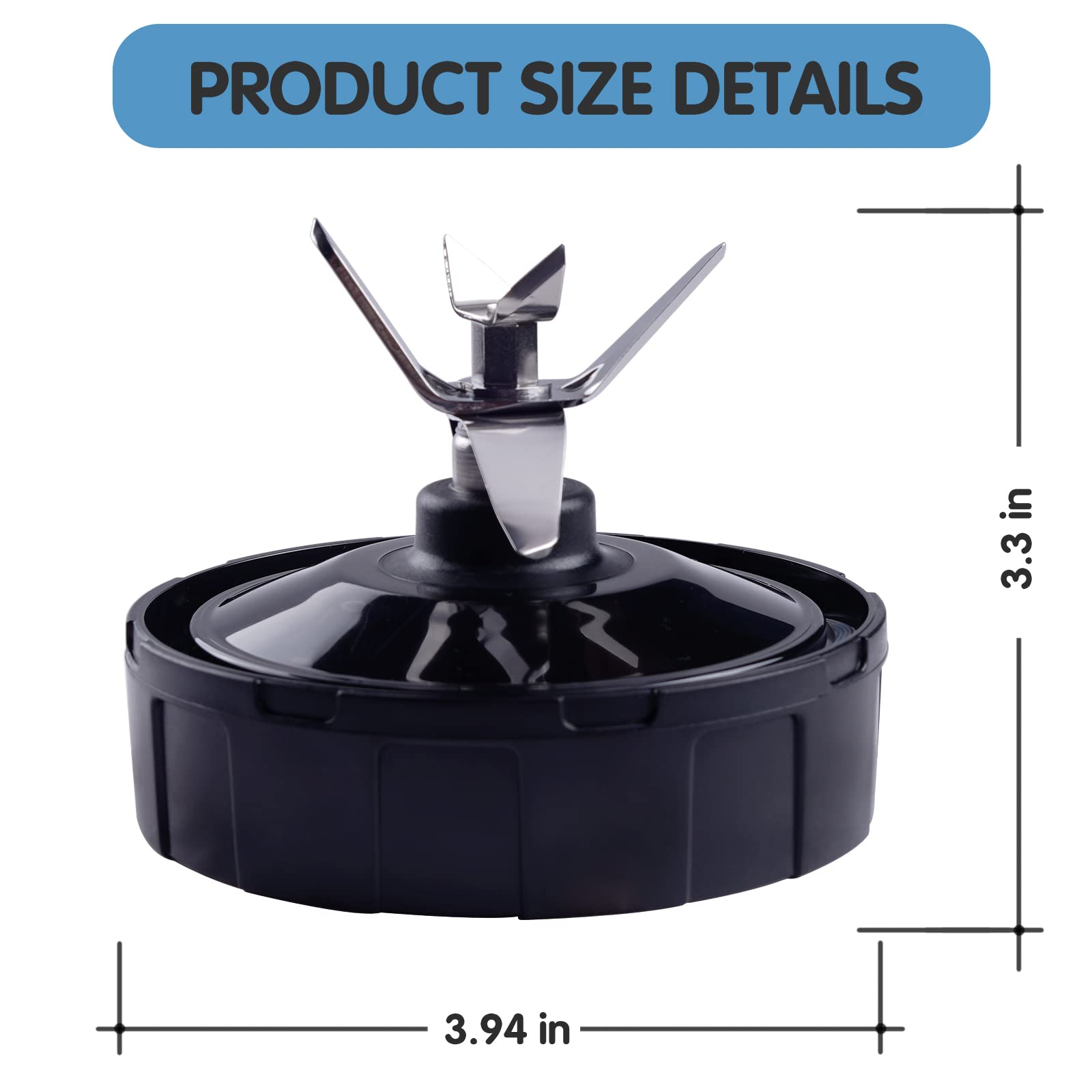 Ninja Blender Replacement Parts - 7-Fin Blender Blade Assembly for Nutri Ninja Auto iQ - Durable Stainless Steel Blades - Perfect for Smoothies, Juices & Food Prep
