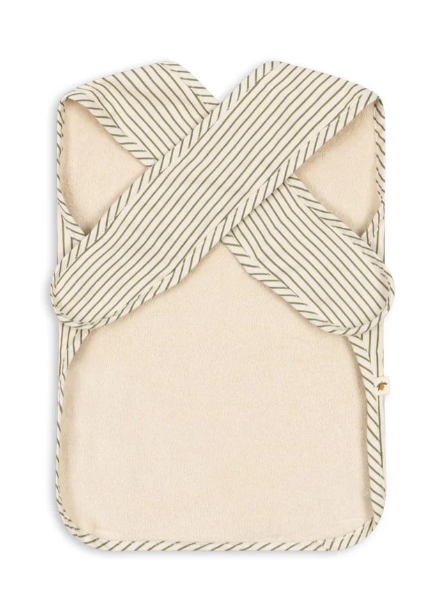 KONGES SLOJD COMEA Big Bib for Babies - Organic Cotton Adjustable Drool Bibs for Toddlers - Perfect for Feeding, Teething, and Everyday Use