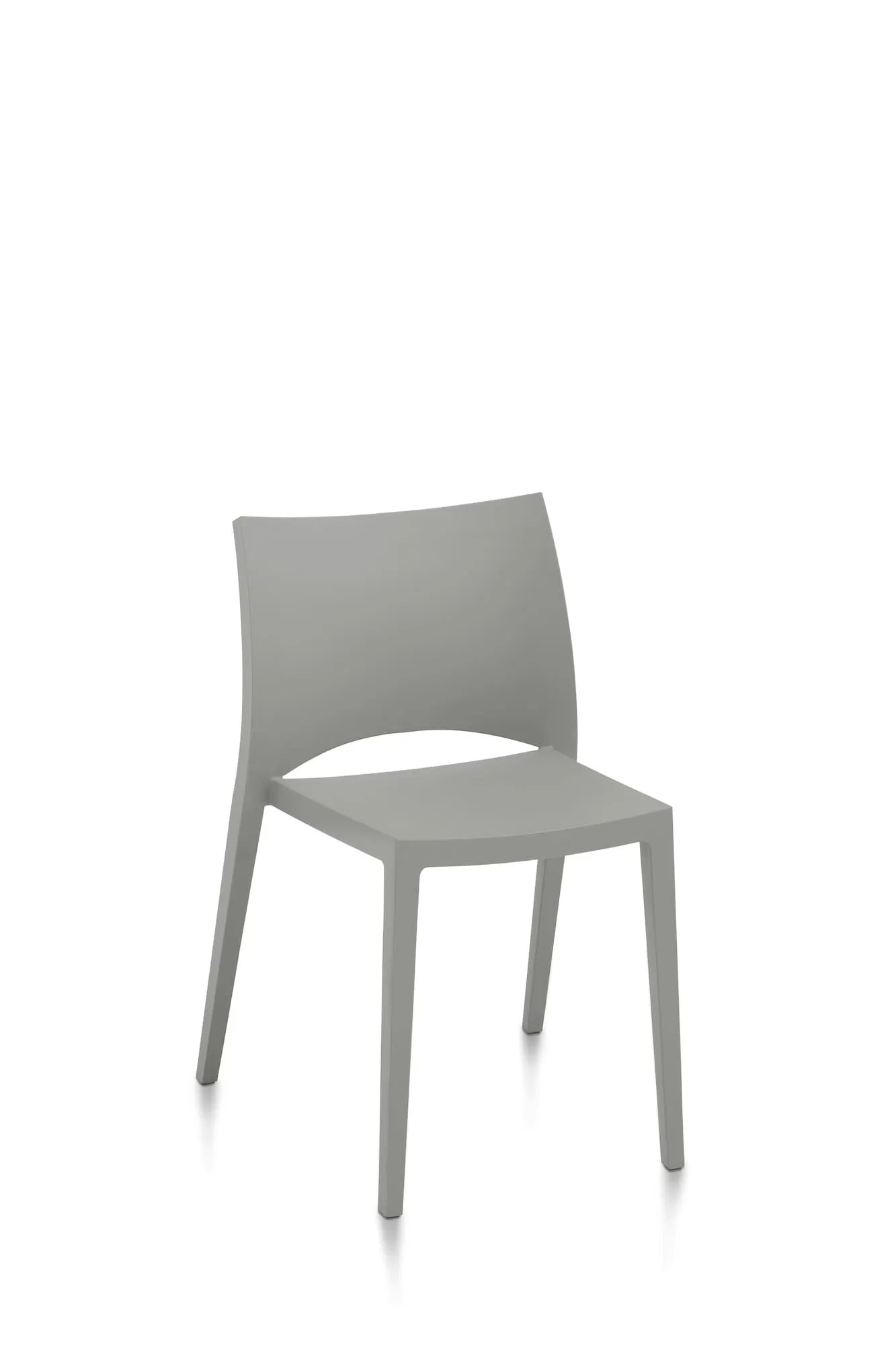 Aqua Stackable Plastic Chair - Lightweight, Durable & Space-Saving Indoor/Outdoor Furniture for Patio, Garden, Poolside & Events
