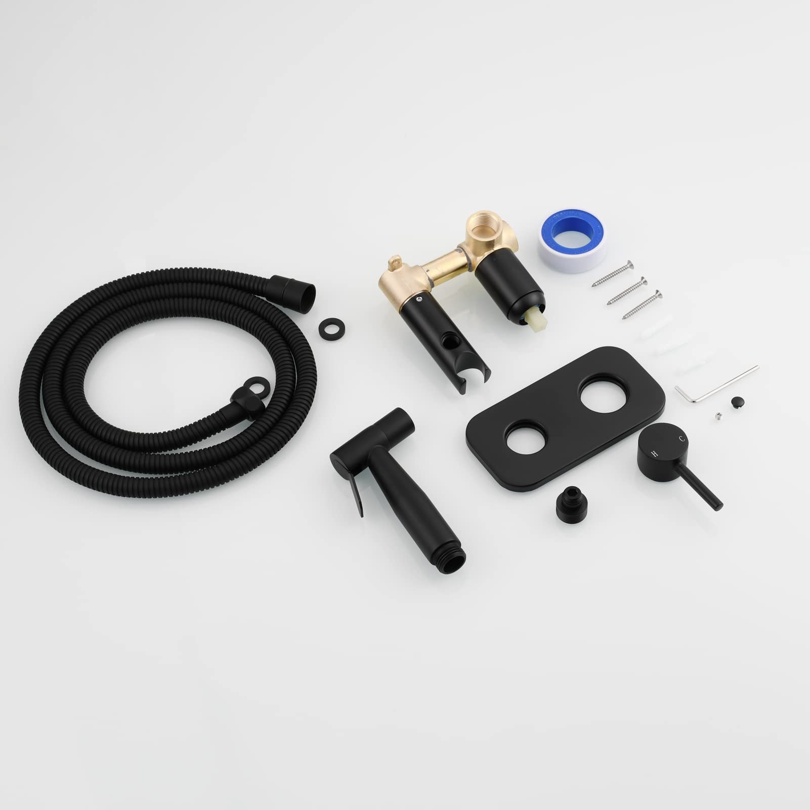 Stainless Steel Toilet Bidet Sprayer Kit - Hot & Cold Water Handheld Bidet for Bathroom Hygiene, Cloth Diaper Cleaning & Personal Care - Concealed Design for Modern Homes - Perfect for Toilet Upgrades, Baby Care & Household Cleaning - Ideal for Bathroom Renovation, Baby Hygiene & Eco-Friendly Cleaning
