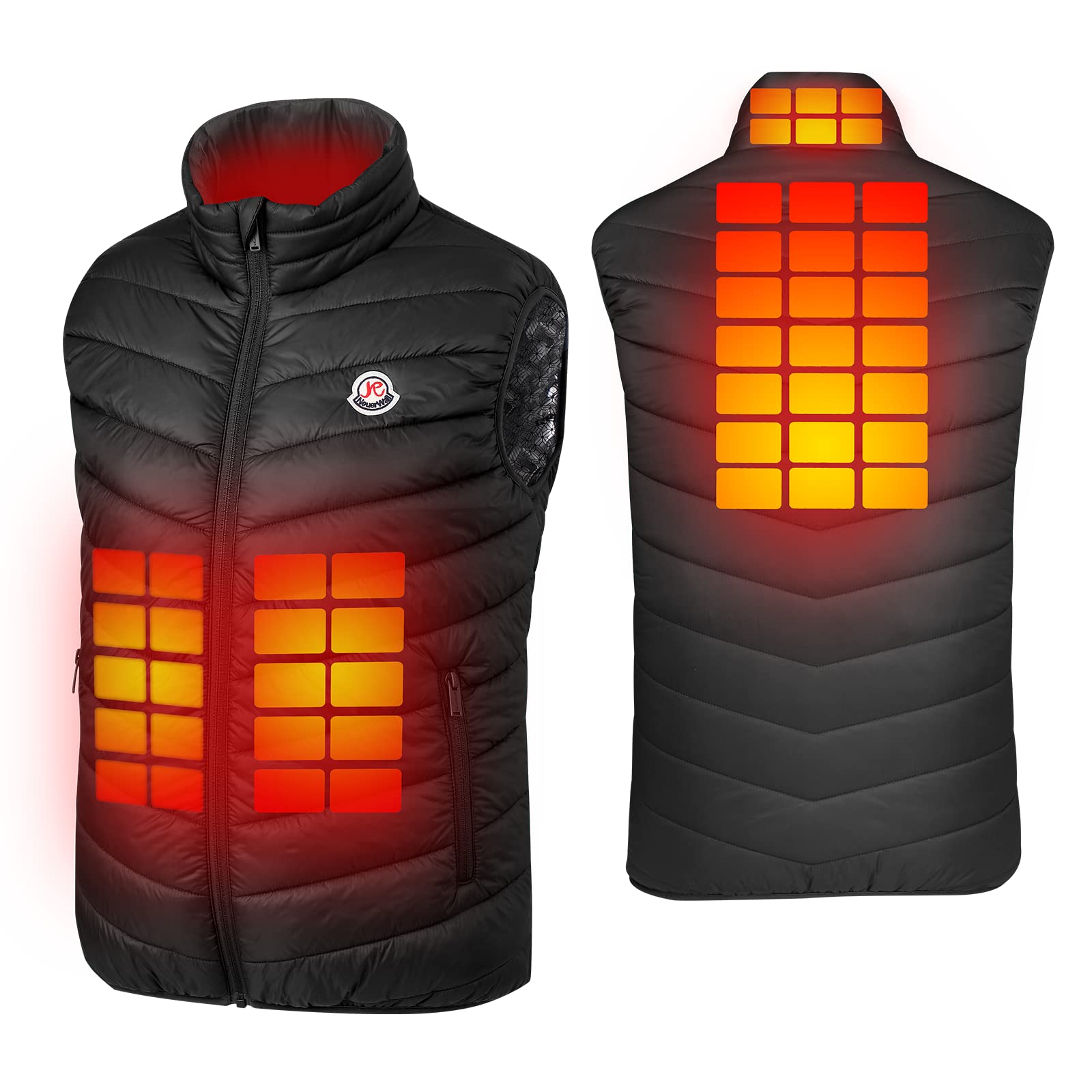 Electric Heated Vest for Men & Women - Rechargeable Battery Heated Jacket with 3 Heat Levels - Lightweight Winter Waistcoat Gilet for Outdoor Activities, Hiking, and Cold Weather Wear