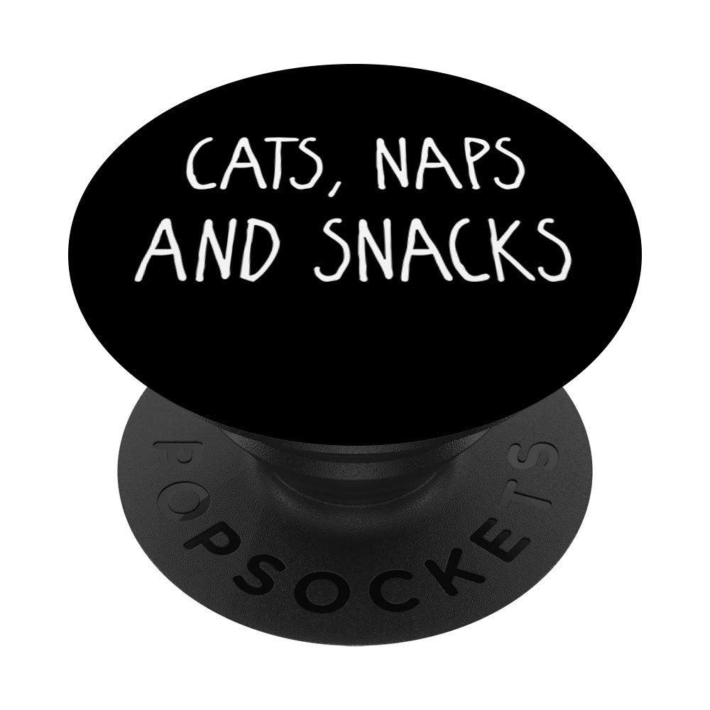 Cat Naps and Snacks - Funny Feline Lover T-Shirt for Cat Owners | Perfect Gift for Cat Lovers, Cat Mom & Dad | Wear to Vet Visits, Cat Cafes & Pet Events