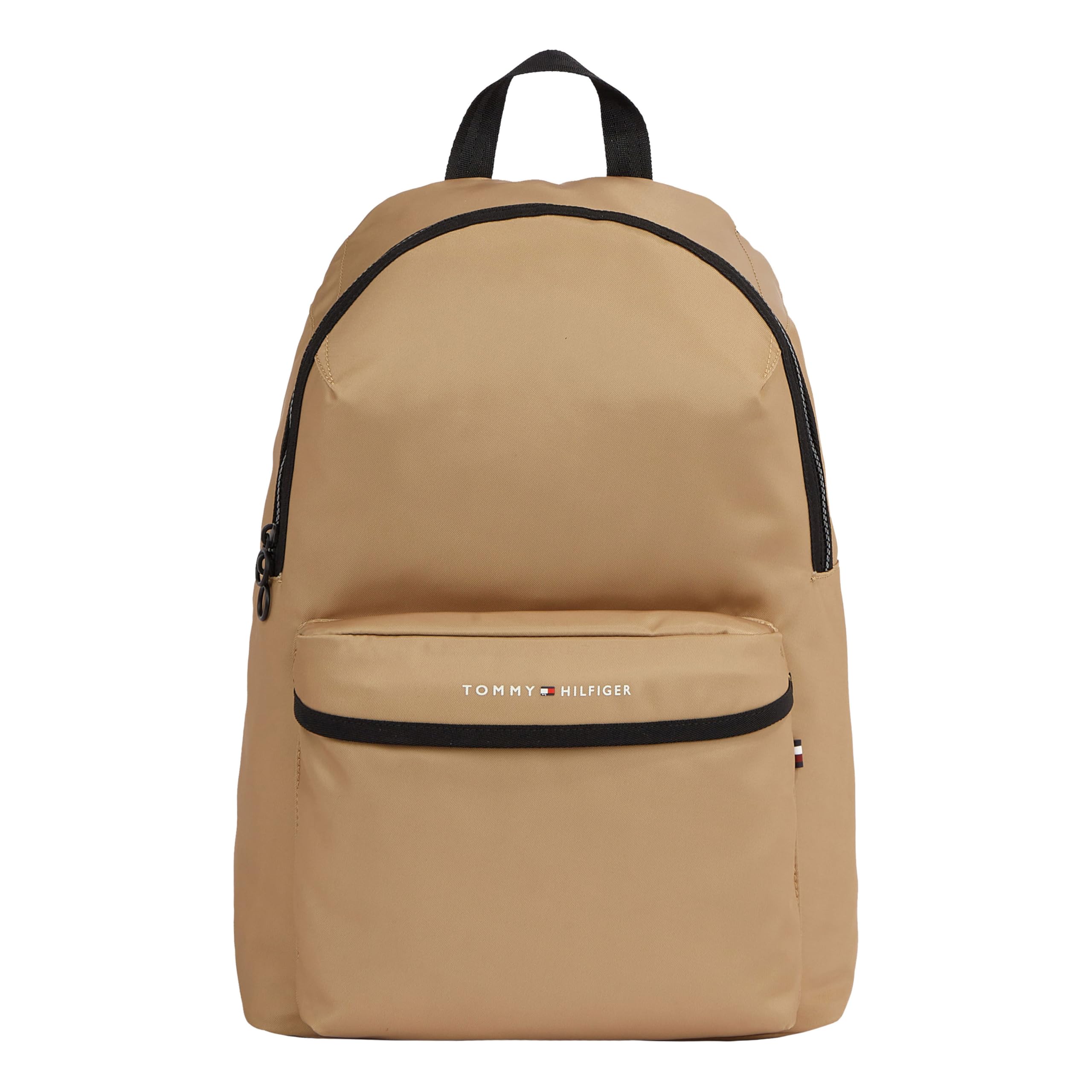 Tommy Hilfiger Men's TH Skyline Backpack - Stylish Laptop Bag for Work, Travel & College | Durable Casual Daypack with USB Charging Port