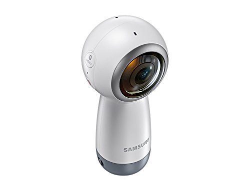 Samsung Gear 360 SM-R210 (2017 Edition) 4K 360-Degree Spherical Camera - International Version (Renewed) - Perfect for VR Content Creation, Travel Vlogging & Immersive Photography