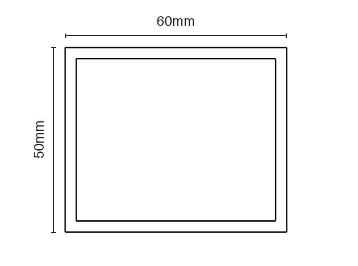 Right Slotted Gate Side Frame 60mm x 50mm - Zero Spacing 5800mm Long - Heavy Duty Metal Fence Post for Garden, Farm, and Industrial Security Fencing