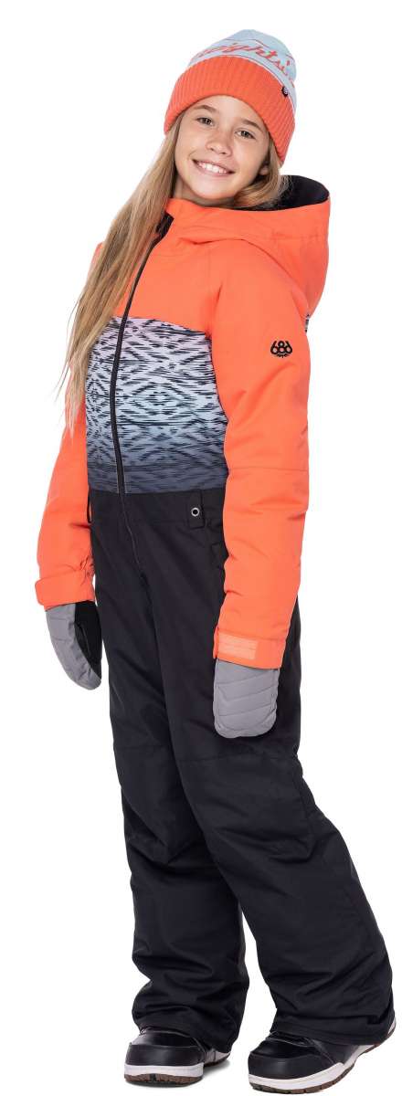686 Girls Shine Insulated One Piece Snowsuit 2023 - Waterproof Winter Snowsuit for Toddler Girls, Warm & Comfortable for Skiing, Snowboarding & Outdoor Play