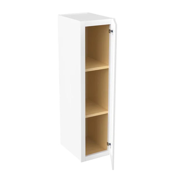 36 Inch Wall Cabinet - 09W x 36H x 12D, Aria White Shaker Style - Perfect for Kitchen, Bathroom & Laundry Room Storage Organization