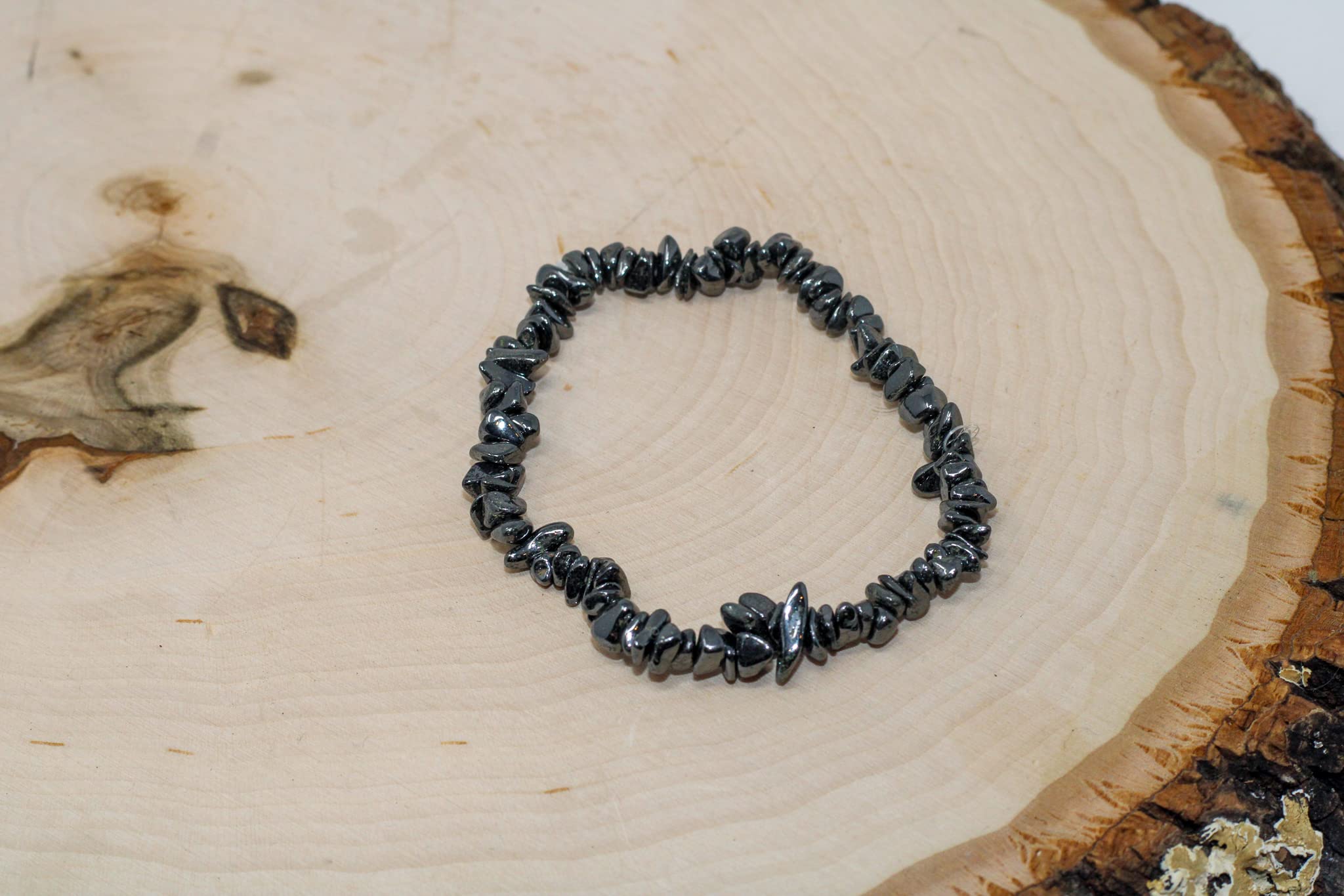 **Hematite Crystal Bracelet for Women - Black Beaded Stretch Bracelet for Pain Relief & Healing | Hematite Stone Jewelry for Stress Relief, Energy Balance & Fashion Accessories | Perfect for Meditation, Yoga & Everyday Wear**
