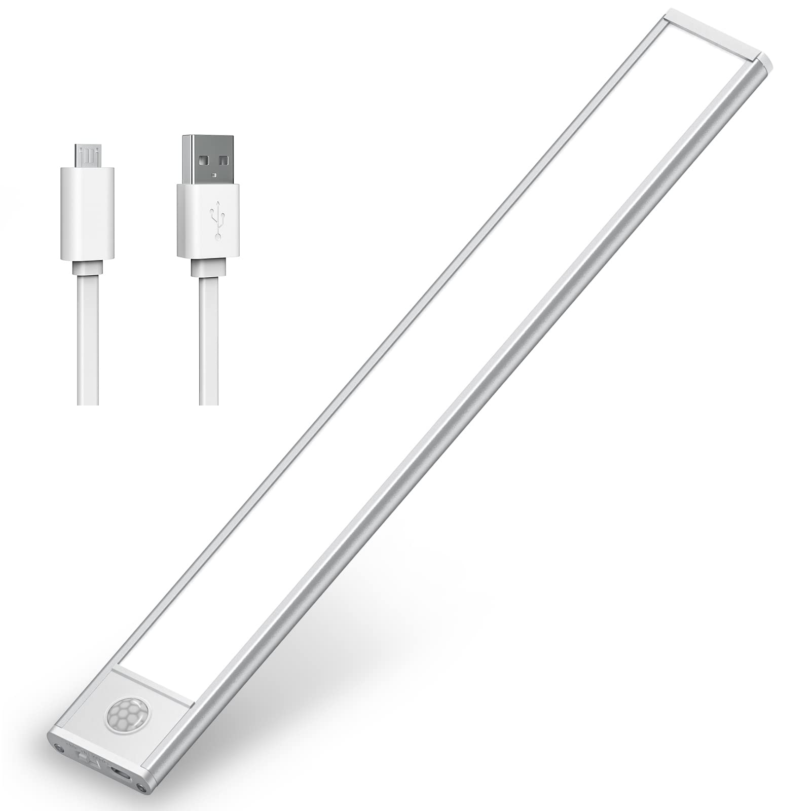 LED Motion Sensor Cabinet Light - Energy Efficient Under Counter Lighting for Kitchen, Closet & Pantry - Automatic Night Light for Safe & Convenient Home Use