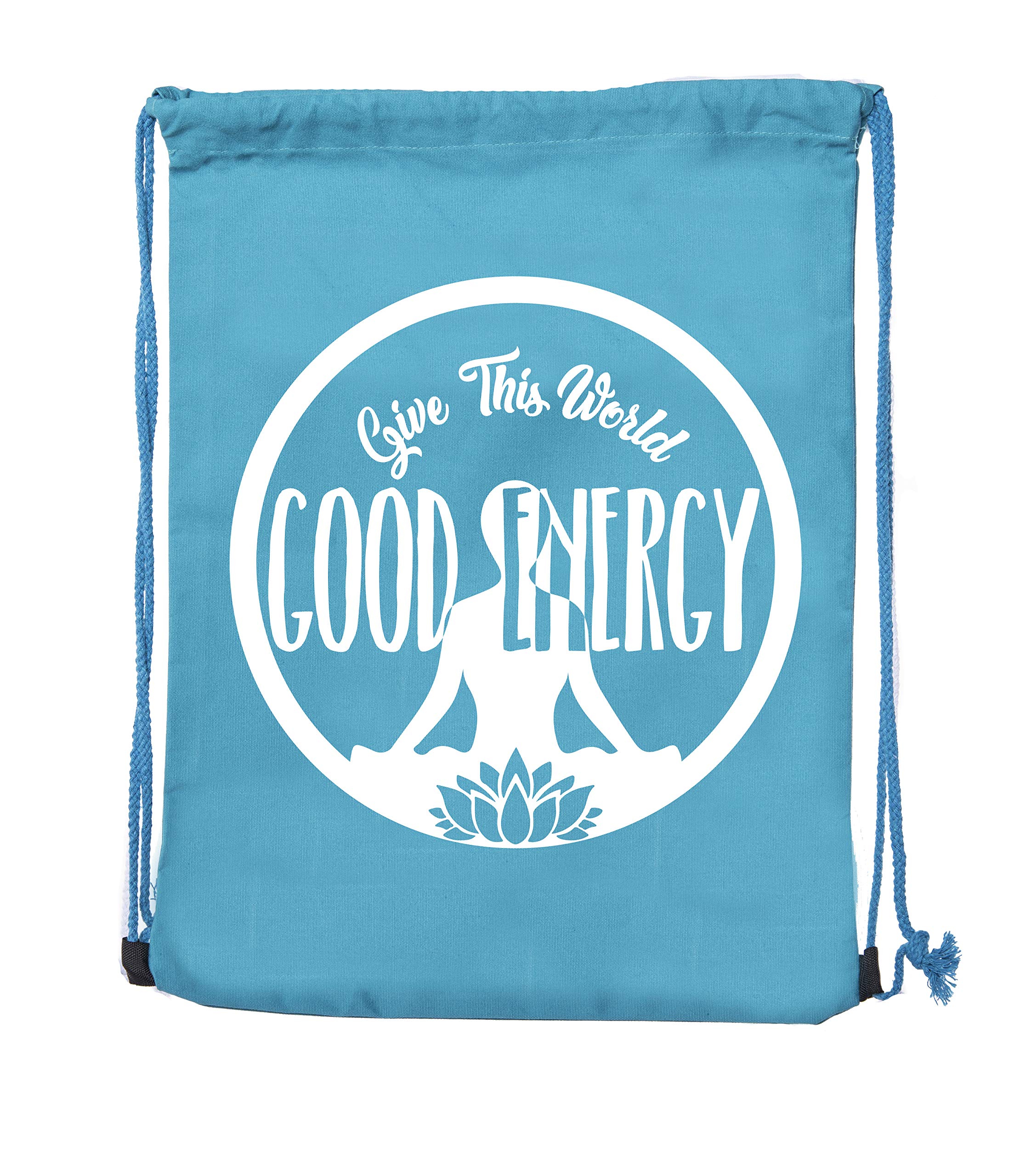 Premium Cotton Drawstring Yoga Gym Bag for Yoga Blocks & Clothes - Lightweight & Durable Workout Bag for Yoga, Gym, and Travel