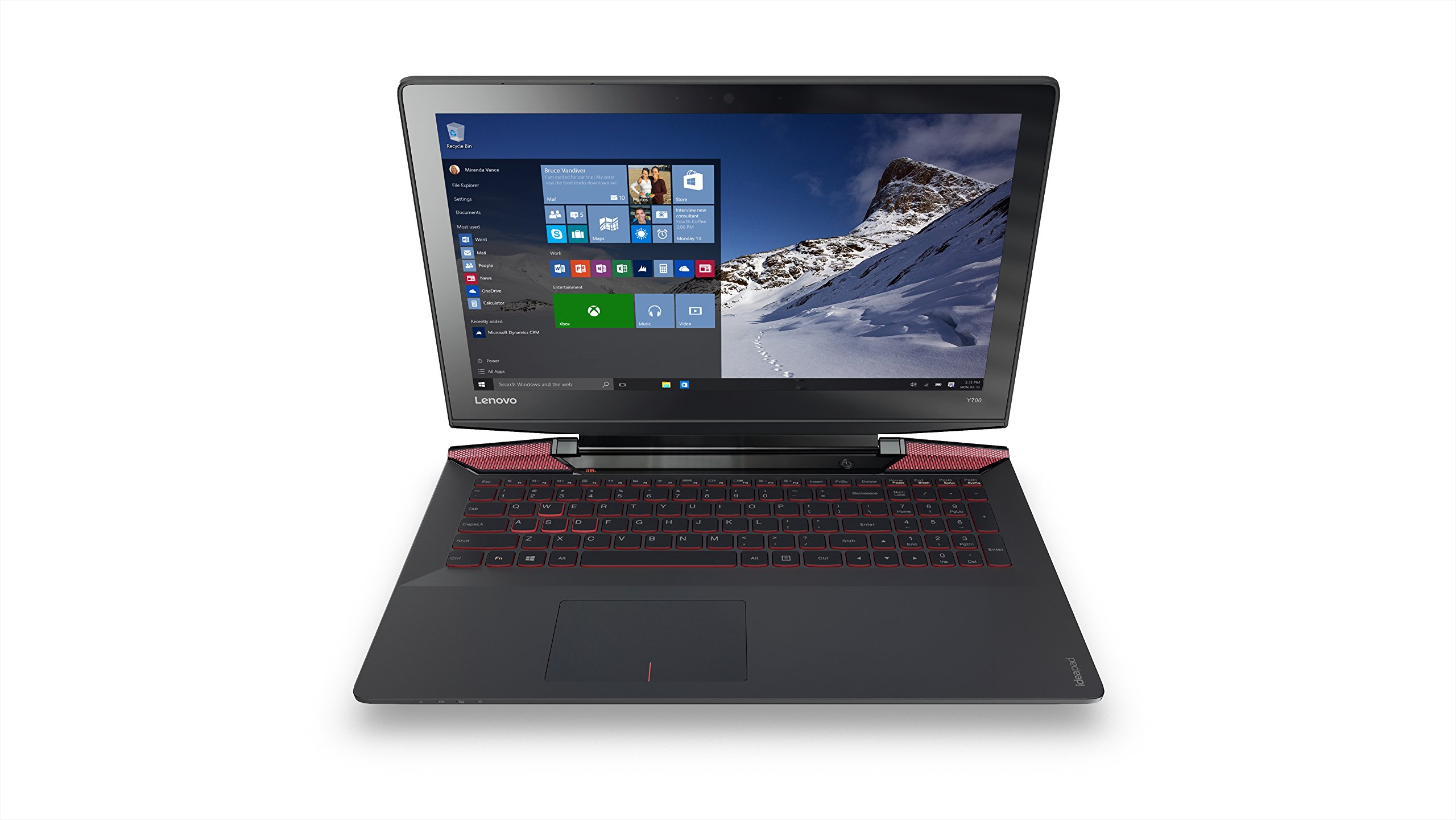 Lenovo Y700 15.6 Inch Full HD Gaming Laptop - Intel Core i7-6700HQ 2.6GHz, 12GB RAM, 256GB SSD, NVIDIA GeForce GTX 960M, Windows 10 (Black) - Perfect for Gaming, Streaming & Multitasking