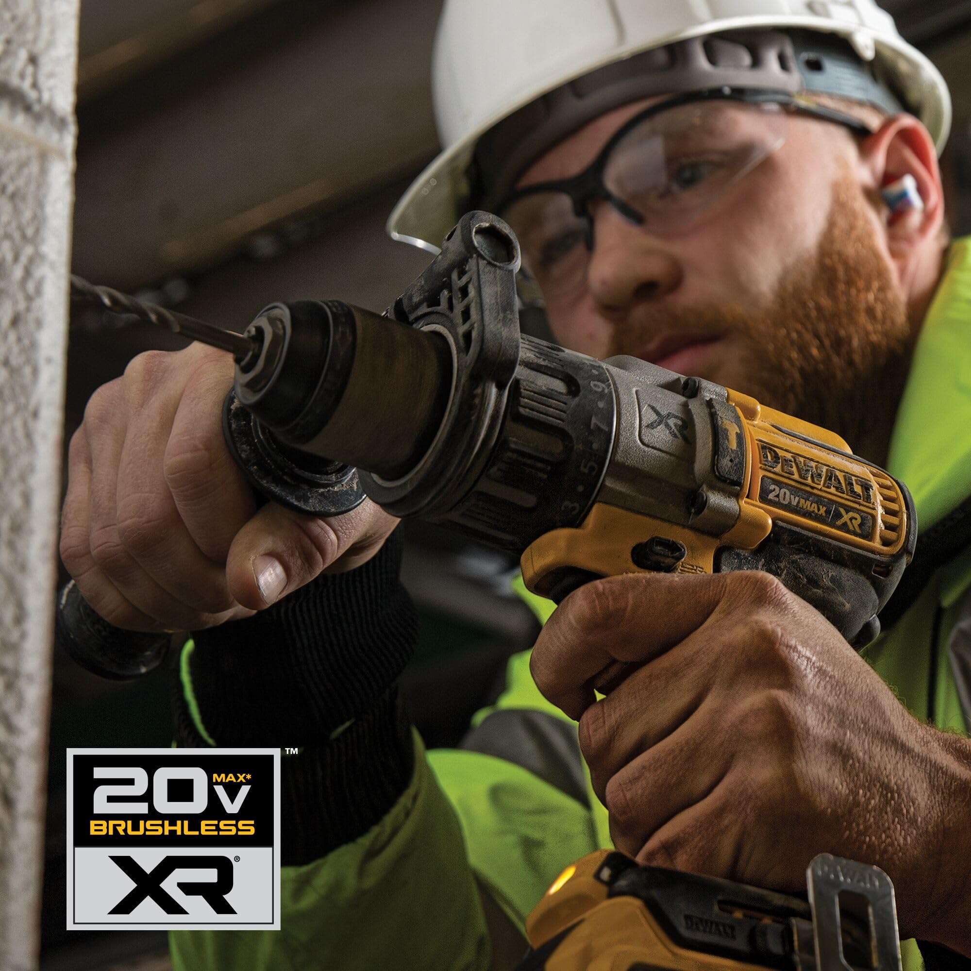 DEWALT 20V MAX XR Brushless Impact Driver & Hammer Drill Combo Kit with 4.0Ah Battery, Cordless Power Tool Set (DCK299M2) - Perfect for Construction, Woodworking, and DIY Home Projects