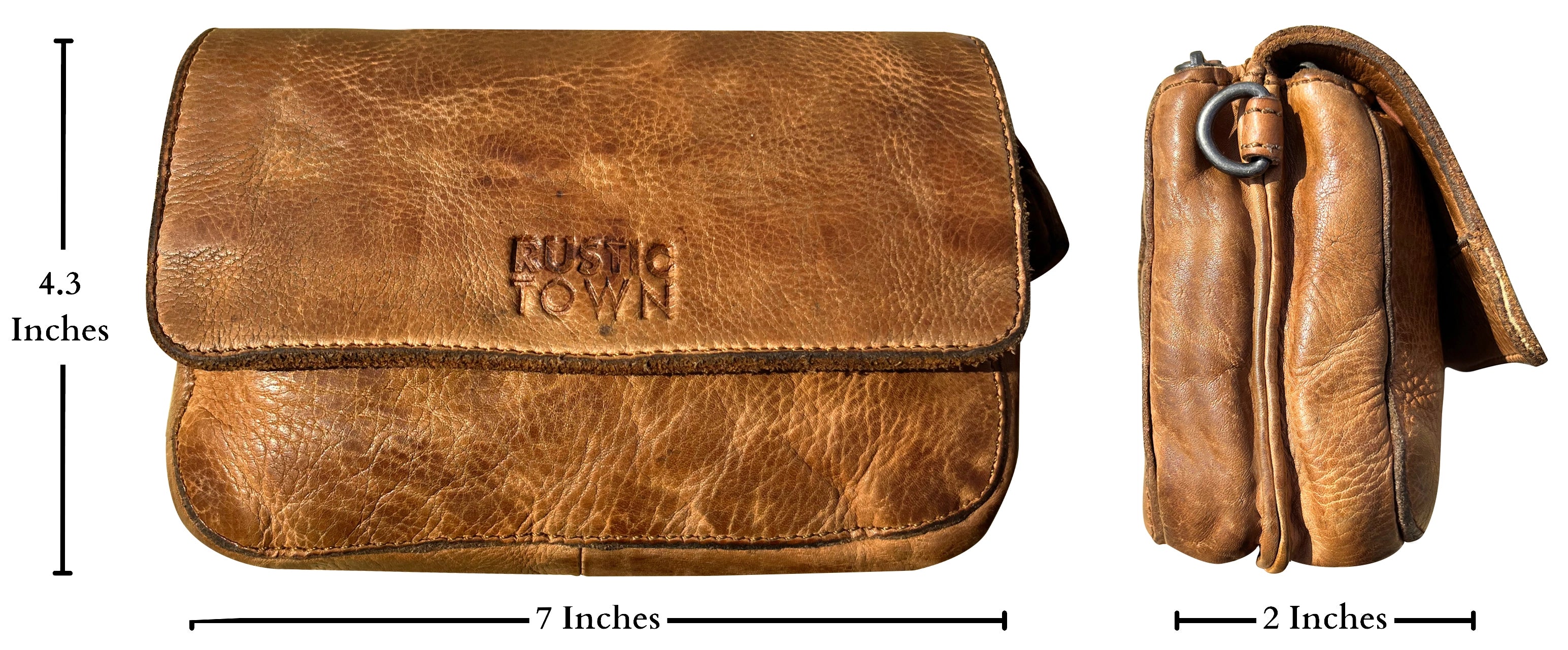 Genuine Leather Waist Bag for Women - Travel Purse & Wallet - Stylish & Secure Crossbody Fanny Pack - Perfect for Travel, Hiking, and Everyday Use (Cognac)