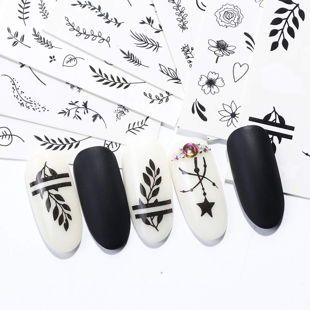 29 Sheet Water Transfer Nail Art Stickers - Butterfly, Leaf, Flamingo, Flower & Feather Designs for Women, Girls & Kids | DIY Manicure & Salon Nail Decoration | Perfect for Parties, Weddings & Everyday Wear