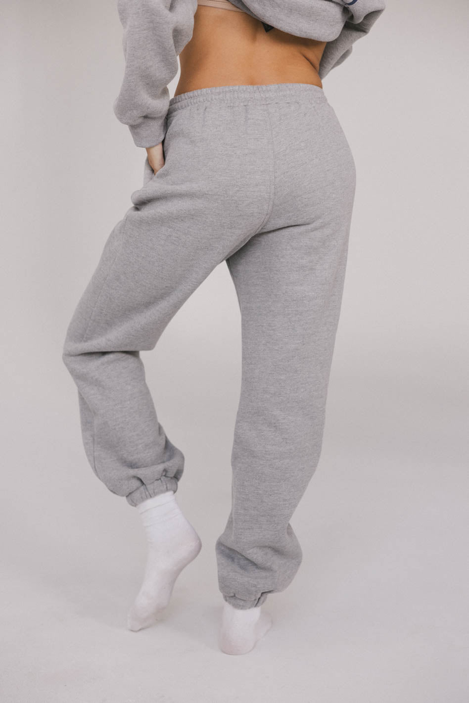 Comfy Out of Office Sweatpants for Women - Heather Grey Lounge Pants | Perfect for Home, Yoga & Relaxation | FINAL SALE